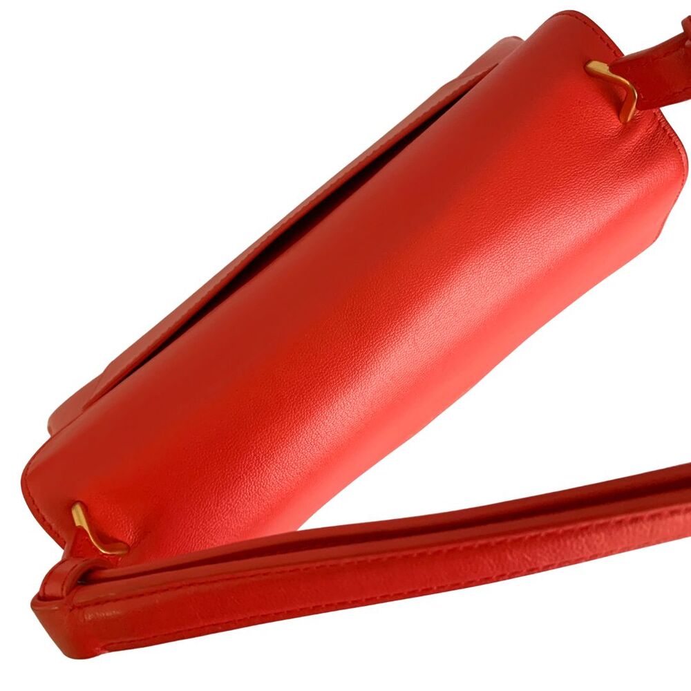 Kate Spade Grace Convertible Shoulder Bag Red Leather Small Flap Shoulder Bag - Picture 11 of 15